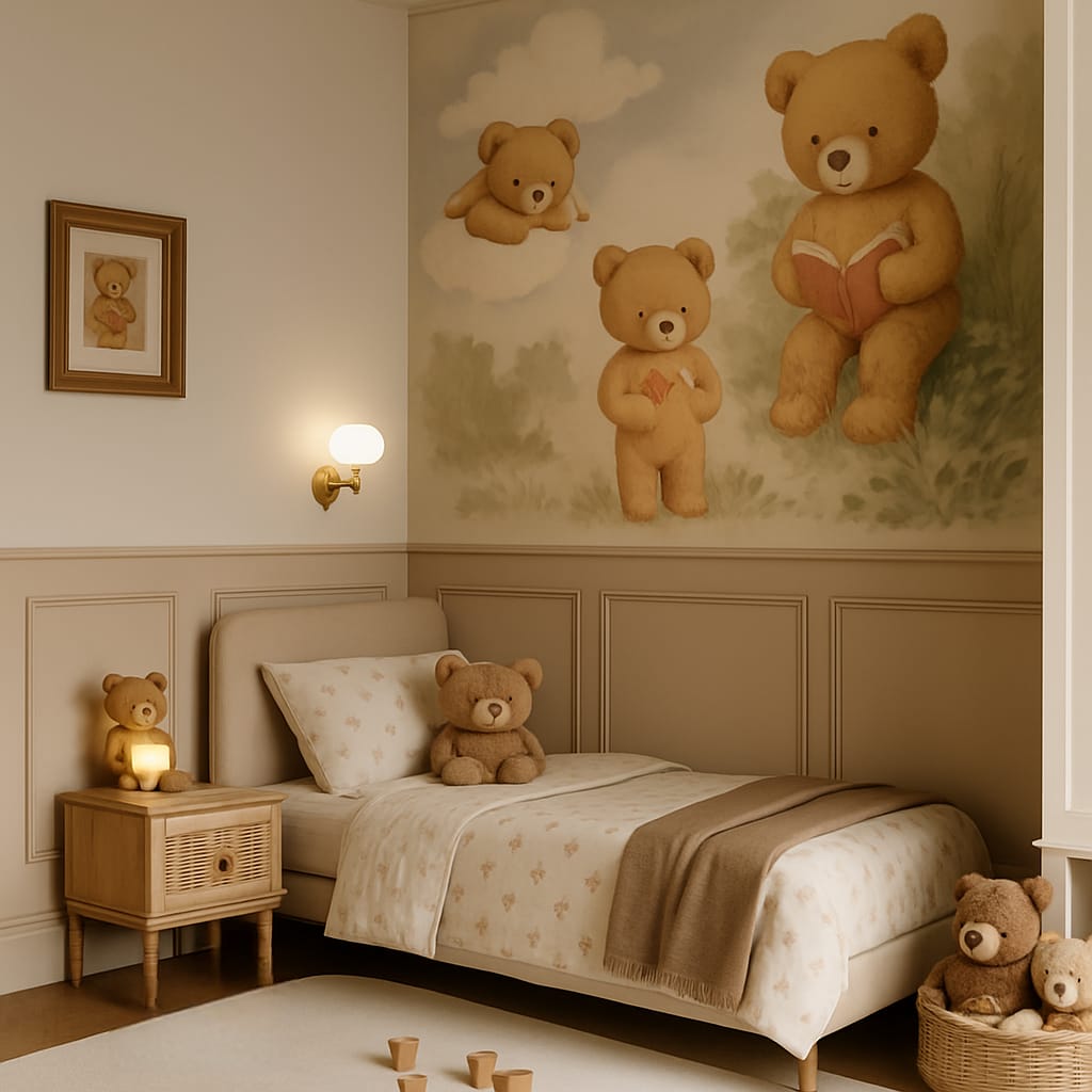 Teddy Bear Kids Room Design: Soft Meets Style