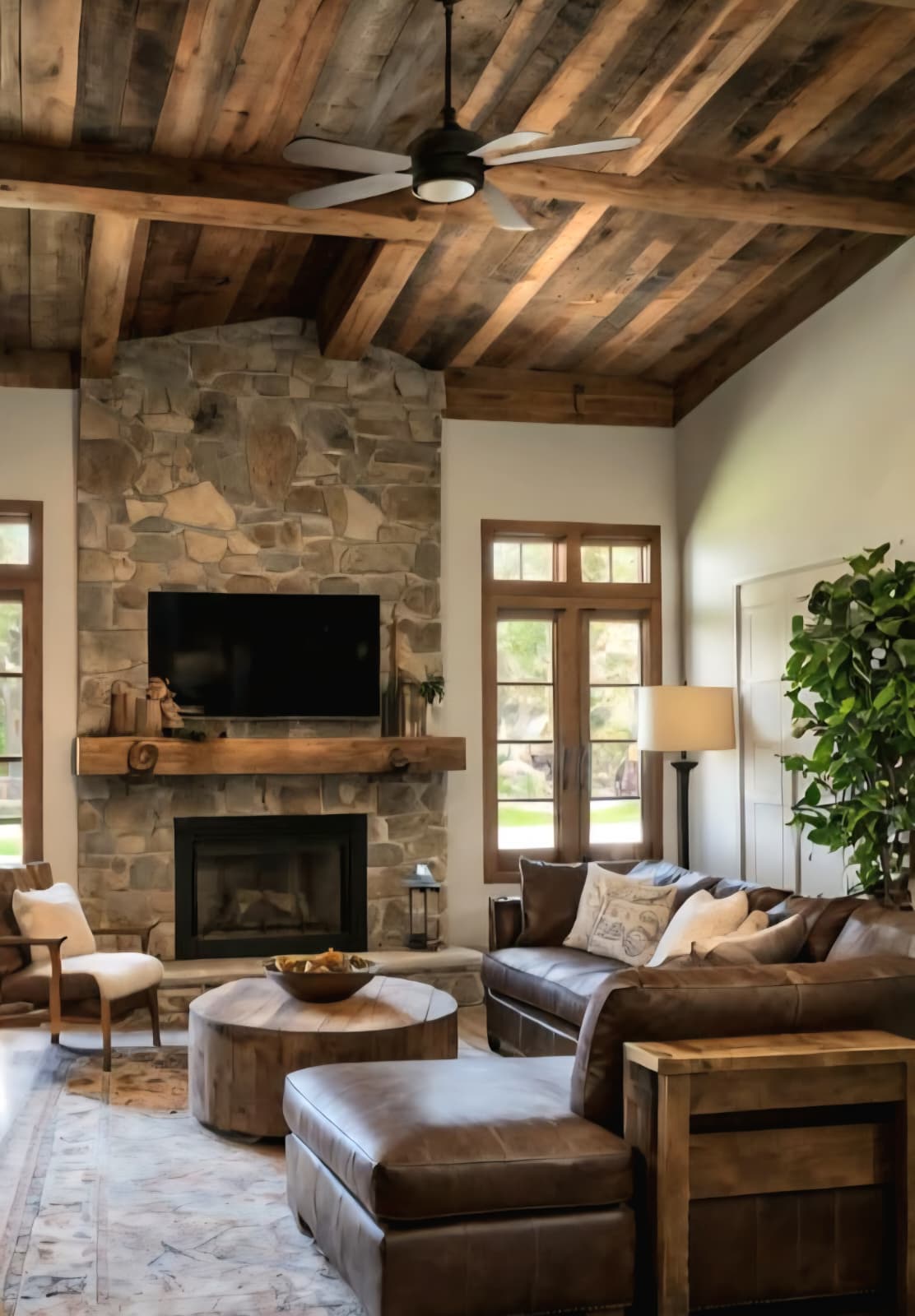 Wooden Home Interior Design: Traces of Rustic Elegance