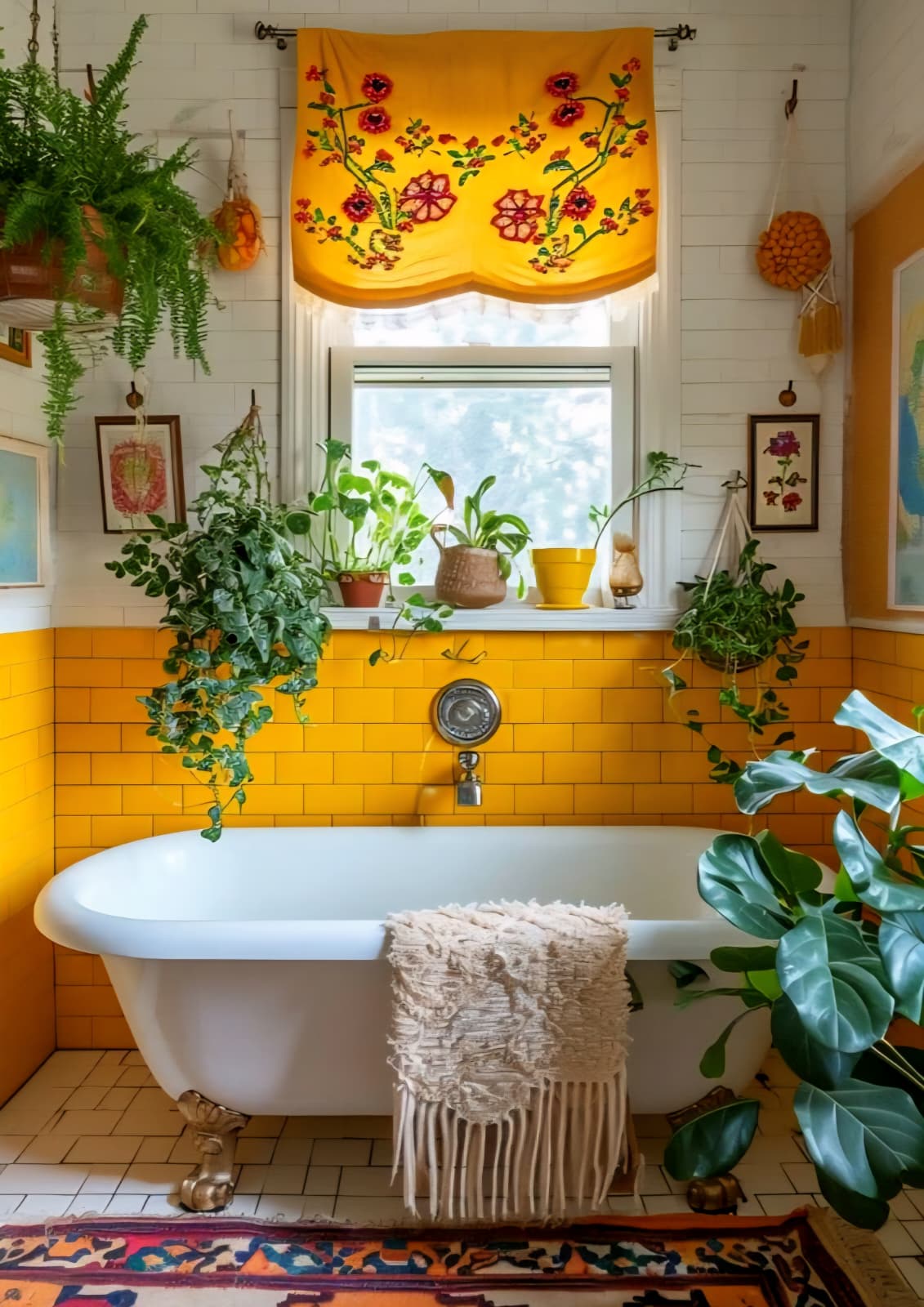 Yellow Bathroom Tiles: Bright and Cheerful Interiors