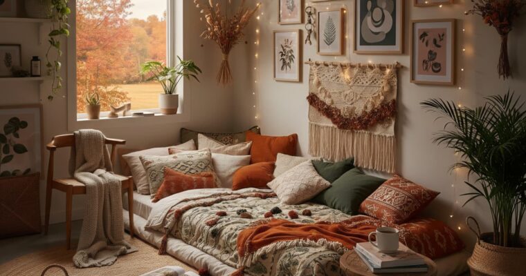 Low-Profile Bed Ideas for a Cozy Fall Bedroom